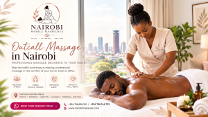 Outcall massage in Nairobi #1 outcall massage in Nairobi service delivered directly to your home or hotel. Enjoy ultimate relaxation with fast 30-60 min arrival. Book on WhatsApp!